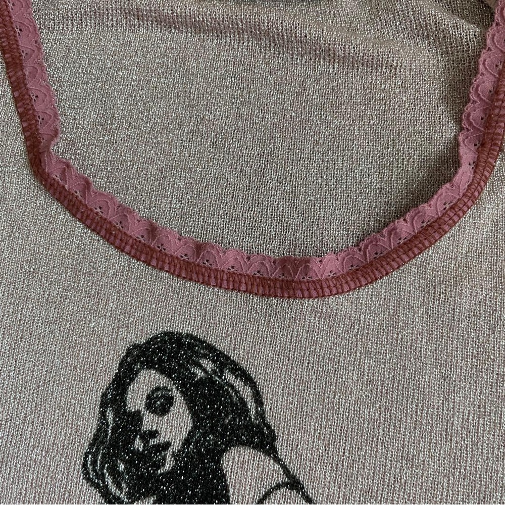 Hysteric Glamour Pink Metallic Vixen Girl Top - Picture 5 of 7